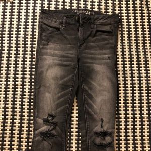American Eagle Black Jegging Skinny Jeans